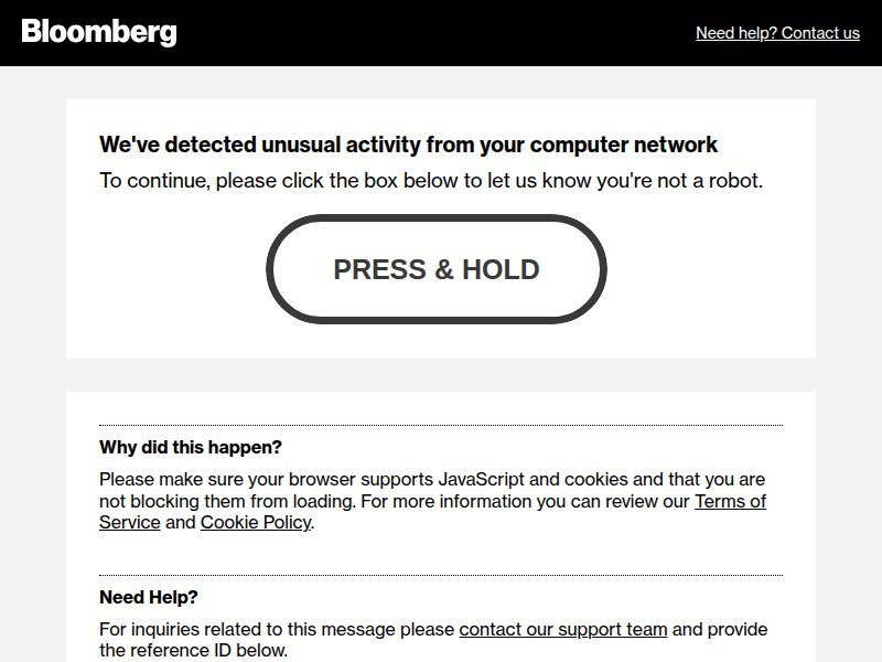 Bloomberg CSS experiment