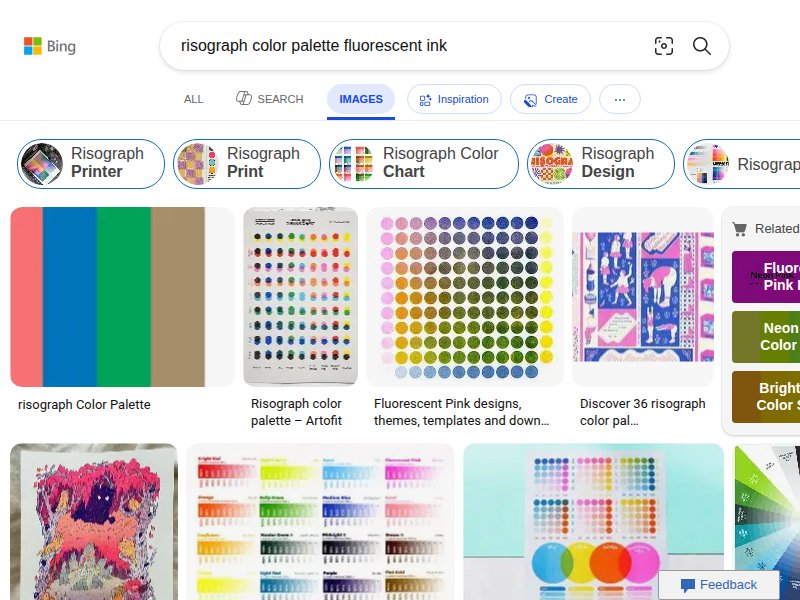 Bing: risograph color palette