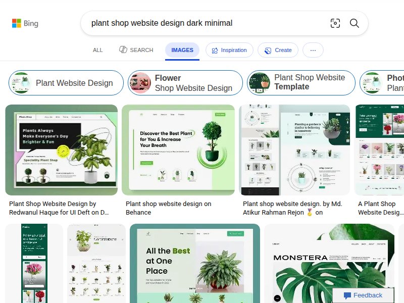 Dark plant shop designs