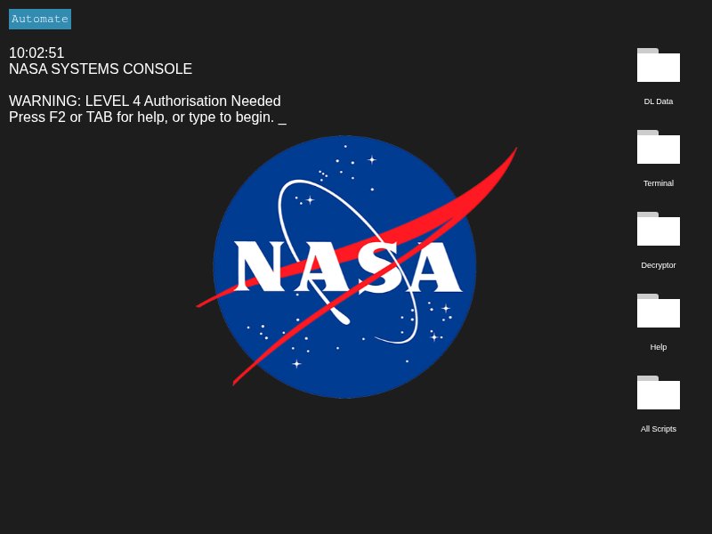 GeekTyper NASA terminal