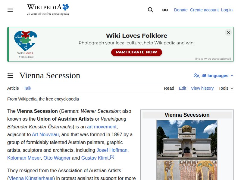 Vienna Secession Wikipedia
