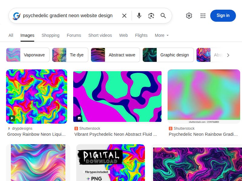 Psychedelic Gradient Web