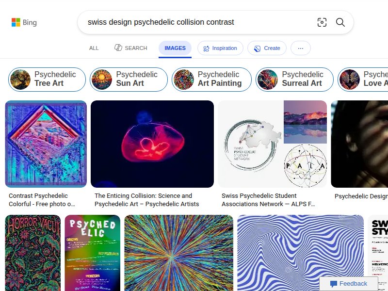 Swiss Design Psychedelic Collision