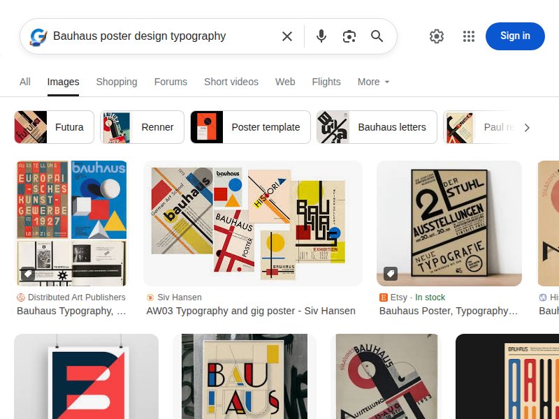 Bauhaus poster design