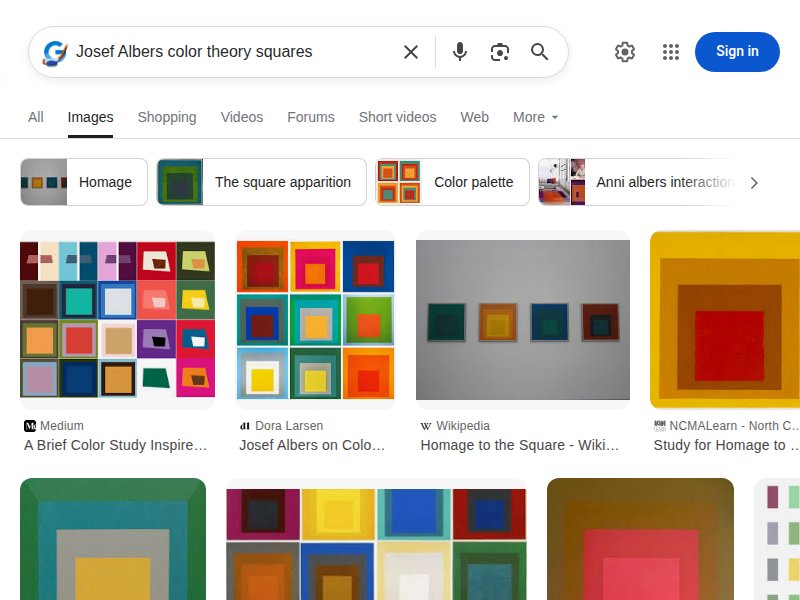 Albers color squares