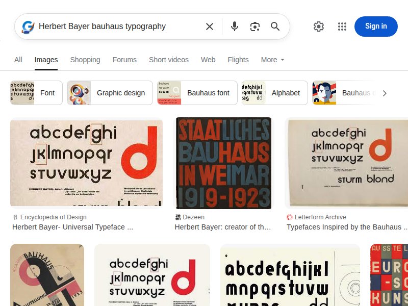 Herbert Bayer typography