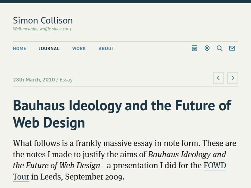 Simon Collison on Bauhaus