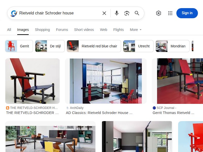 Rietveld Chair and Schröder House