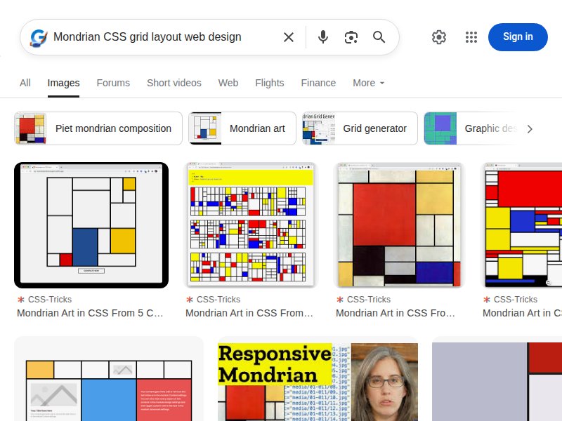 Mondrian CSS Grid