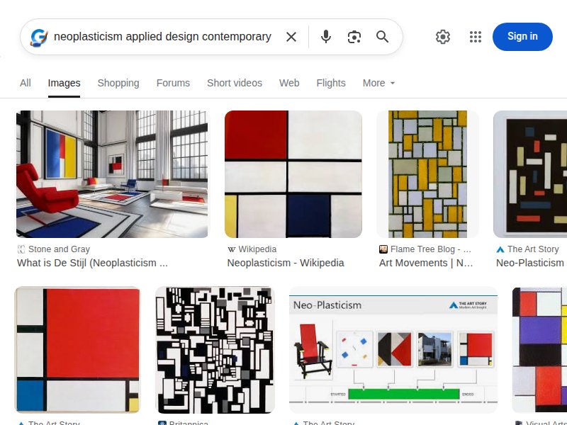 Neoplasticism Contemporary