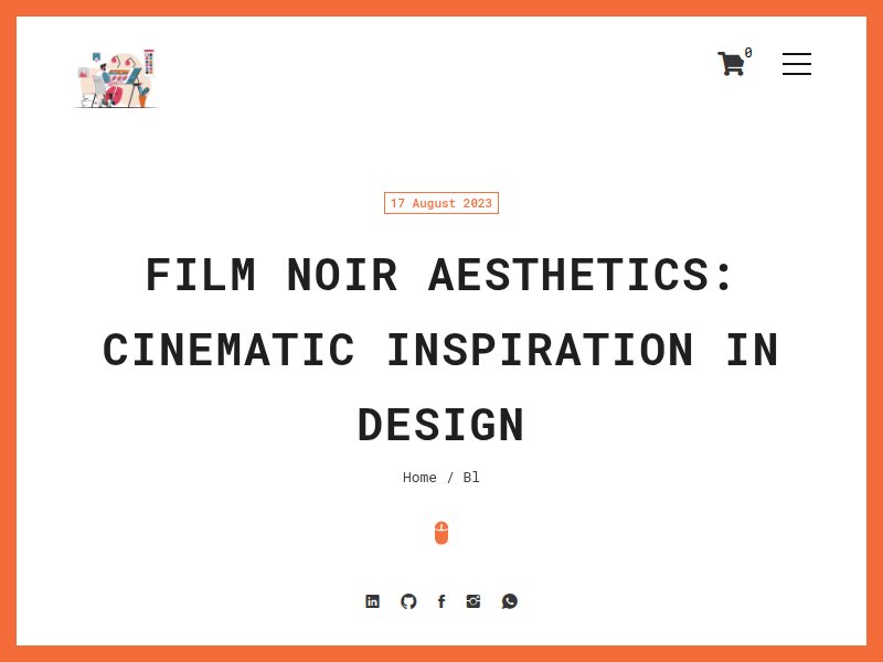 Visual Design Journey - Film Noir Aesthetics