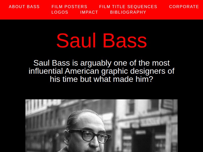 Saul Bass Designer Essay