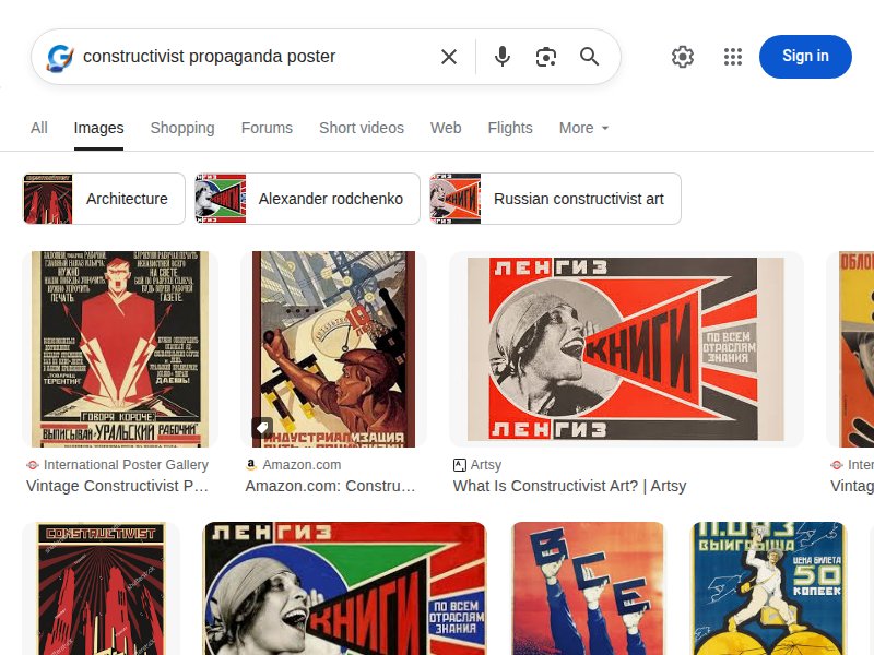 Constructivist propaganda posters