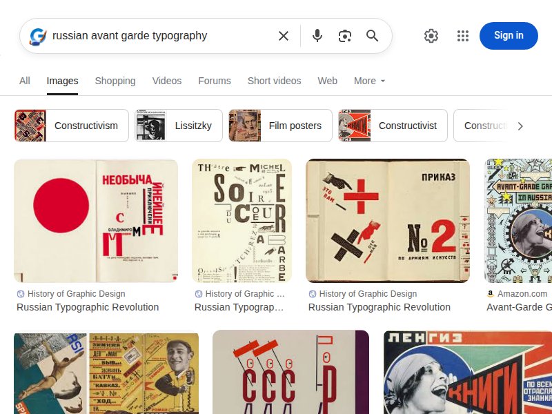 Russian avant-garde typography